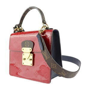 Louis Vuitton Spring Street canvas handbag Epi Vernis leather bag brown shoulder